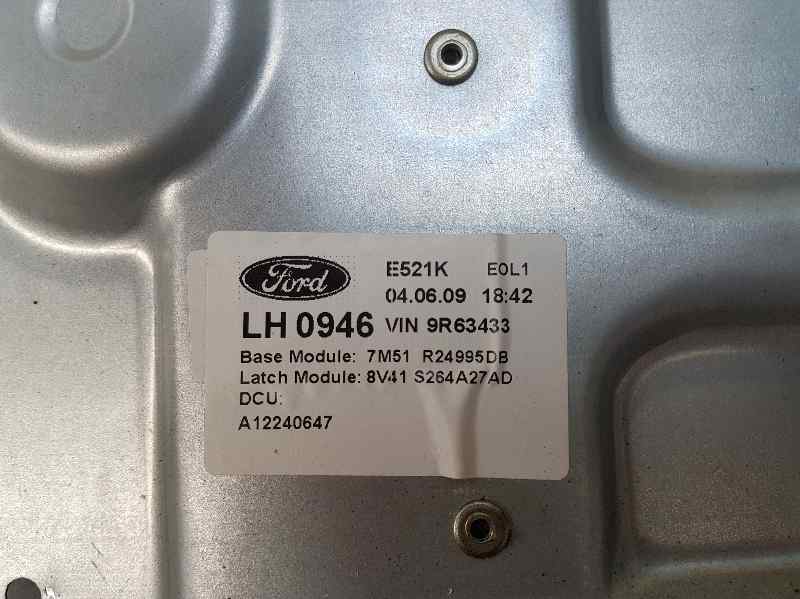 FORD Kuga 2 generation (2013-2020) Rear left door window lifter 8V41S264A27AD, 7M51R24995DB, ELECTRICO 18626378