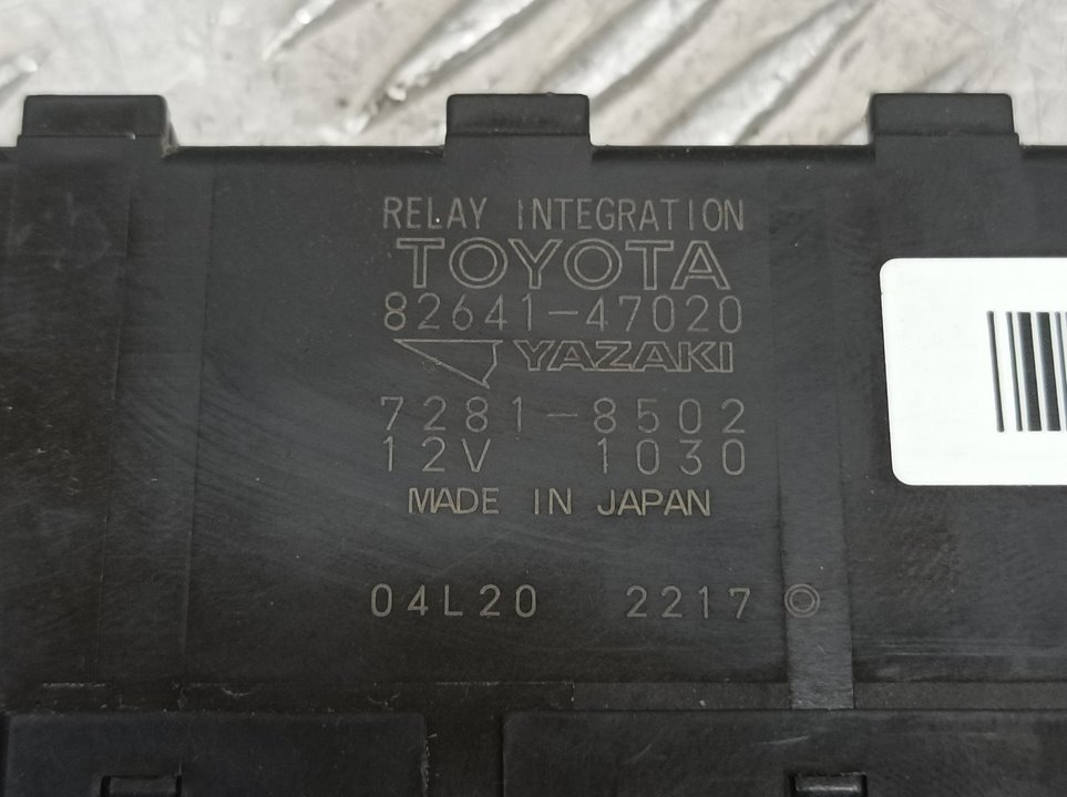 TOYOTA Yaris 2 generation (2005-2012) Other Control Units 8264147020, 72818502 20677907