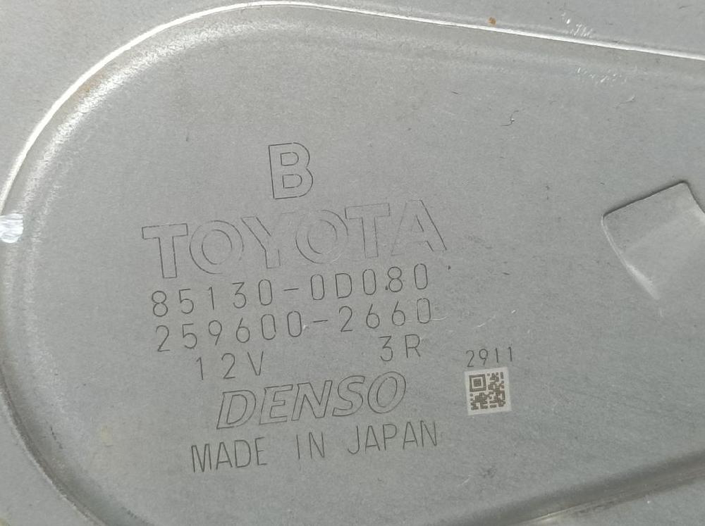 TOYOTA Yaris 3 generation (2010-2019) Моторчик заднего стеклоочистителя 851300D080,2596002660 18707648