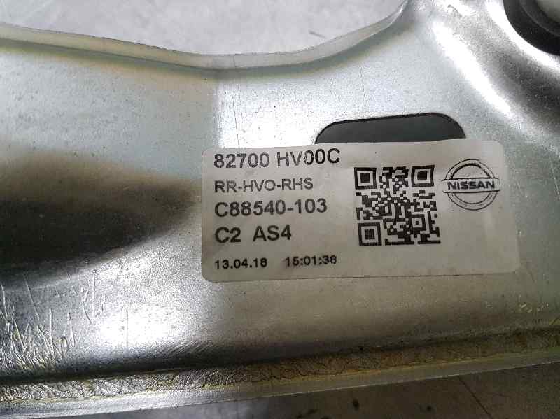 NISSAN Qashqai 2 generation (2013-2023) Стеклоподъемник задней правой двери 82700HV00C, C88540103 18639226