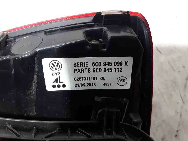 VOLKSWAGEN Polo 5 generation (2009-2017) Rear Right Taillight Lamp 6C0945096K, 0287311161 18647445