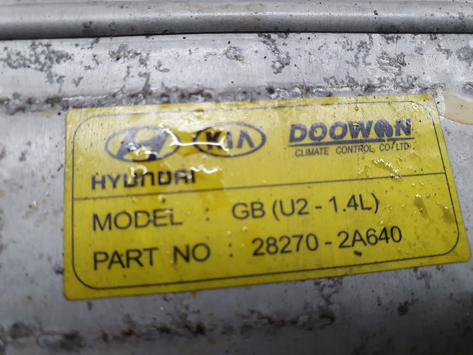 HYUNDAI i20 IB (2 generation) (2014-2020) Intercooler Radiator 282702A640 18676515