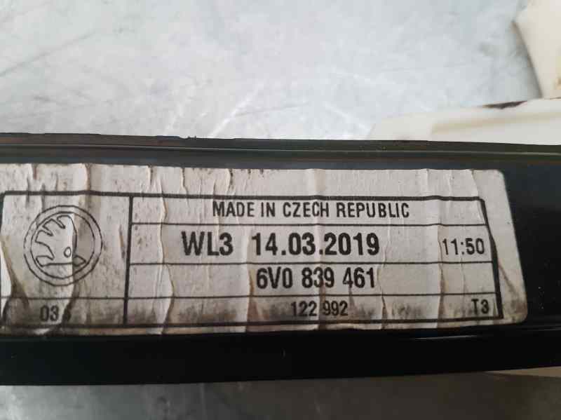 SKODA Fabia 3 generation (2014-2021) Rear left door window lifter 6V0839461, 5PINS 23723445