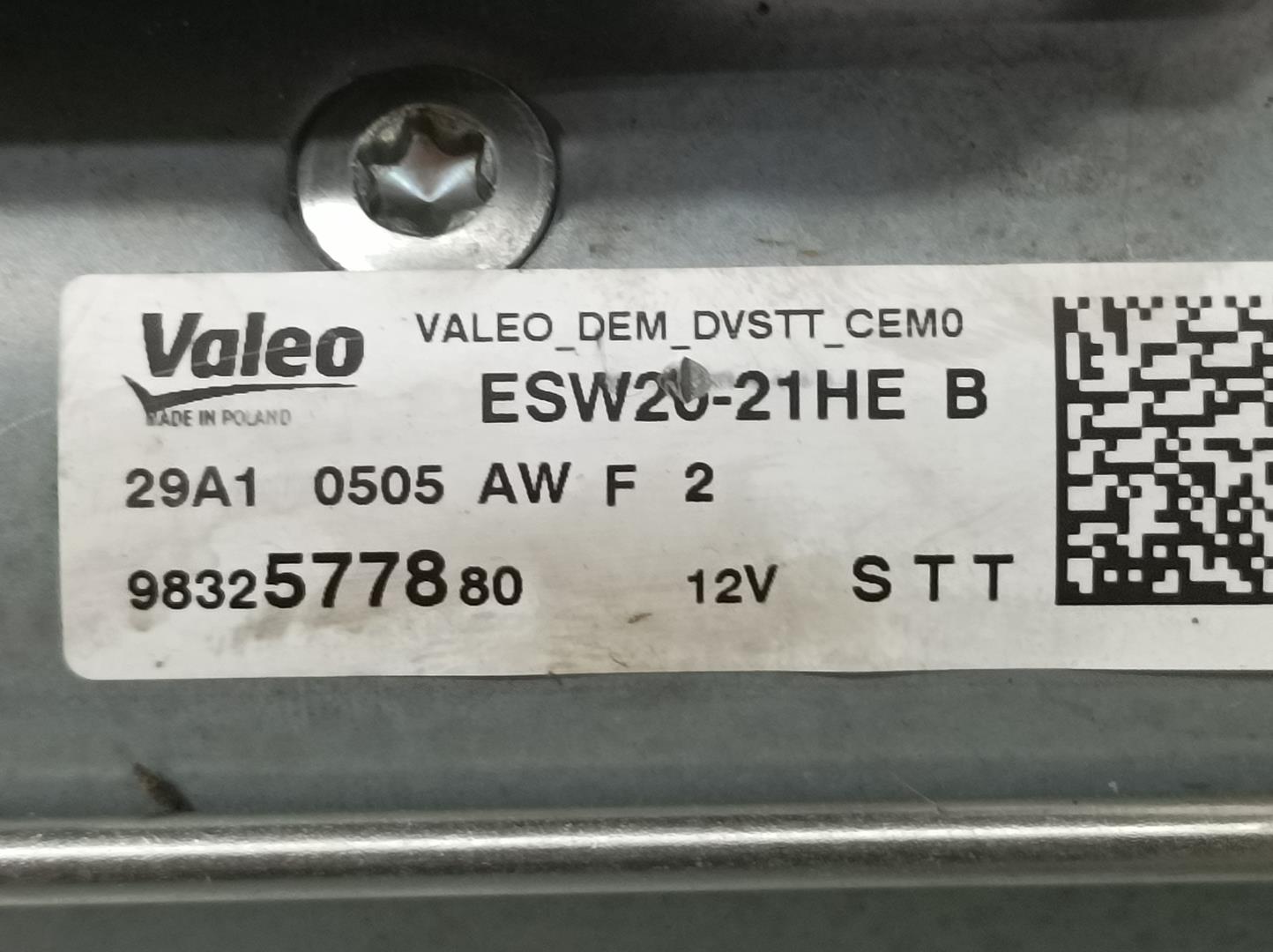 PEUGEOT 3008 2 generation (2017-2023) Startovací motor 9832577880,ESW2021HE,VALEO 24044576