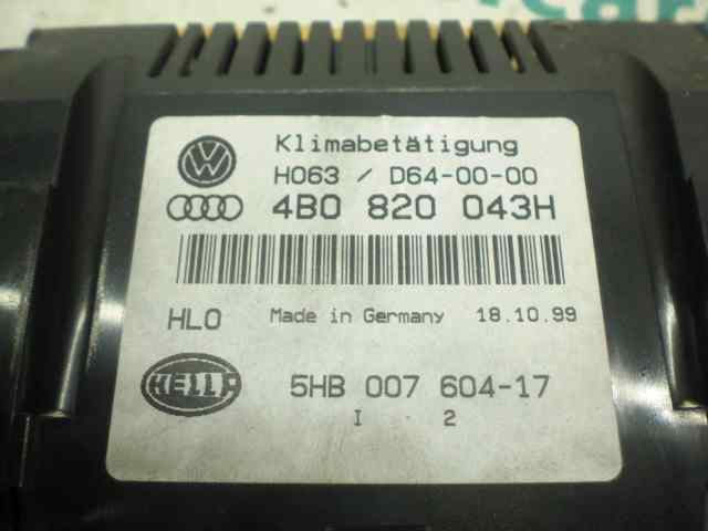 NISSAN A3 8L (1996-2003) Climate  Control Unit 5HB00760417,4B0820043H 18421227