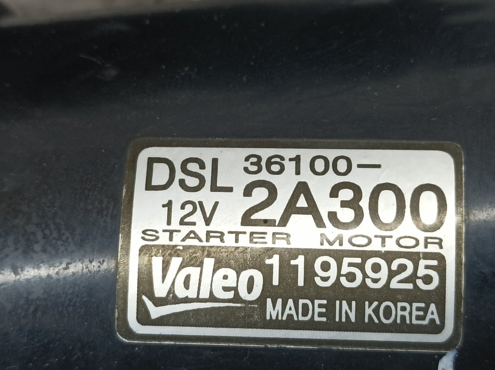 HYUNDAI i20 IB (2 generation) (2014-2020) Starter Motor 361002A300, 1195925, VALEO 24066216