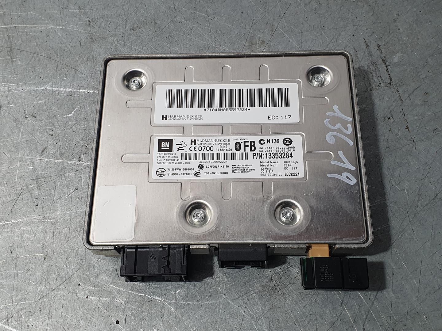 OPEL Astra J (2009-2020) Other Control Units 13353284, 366821429, HARMANBECKER 18714397