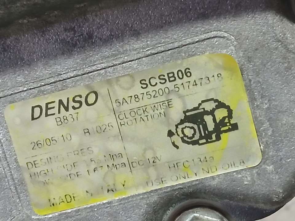 Compressor de ar condicionado 169A4000 51747318 de Fiat 500 (312_) 2010-0 69 CV con 60452 km - pieza usada