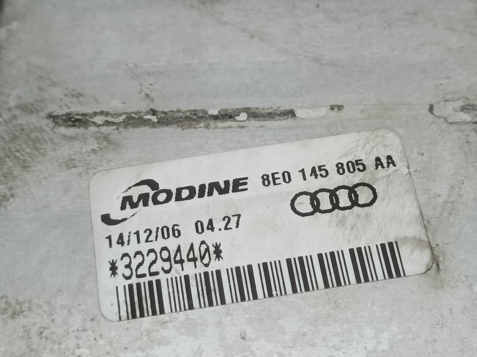 AUDI A4 B6/8E (2000-2005) Радиатор интеркулера 8E0145805AA, 3229440, MODINE 21642810