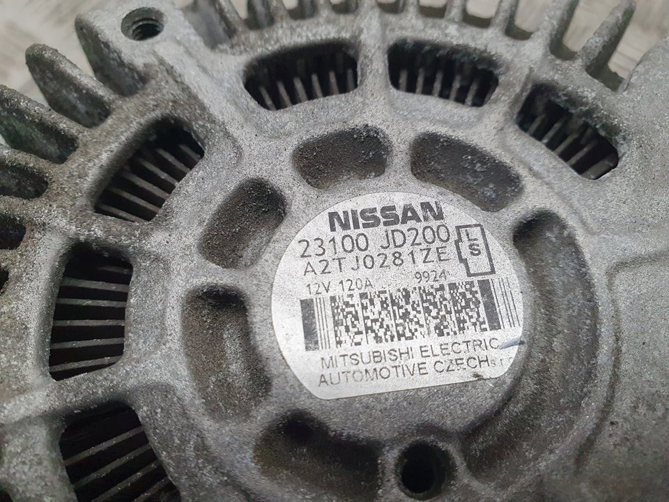 NISSAN Qashqai 1 generation (2007-2014) Alternator 23100JD200,A2TJ0281ZE 23630950