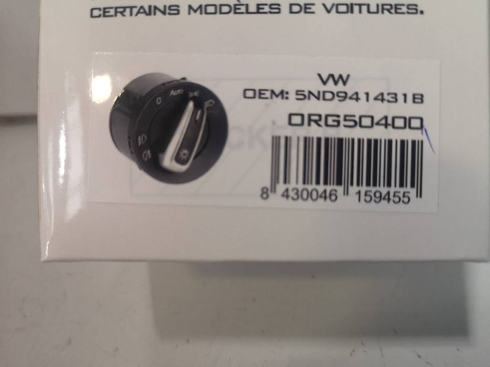 VOLKSWAGEN Golf 5 generation (2003-2009) Headlight Switch Control Unit 5ND941431B, 10PINS 21356536