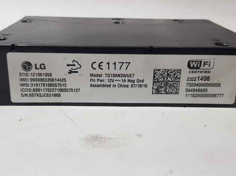 OPEL Astra K (2015-2021) Other Control Units 544948685, 23221498, LGCENTRALITAWIFI 18694141