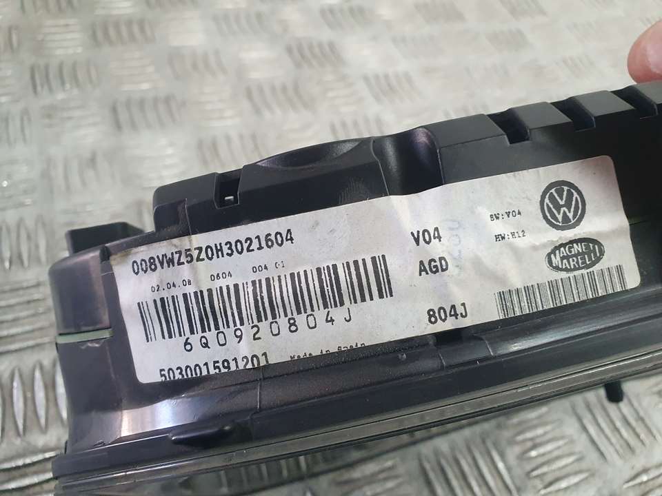 VOLKSWAGEN Polo 4 generation (2001-2009) Vitezometru 6Q0920804J, 503001591201 24788261