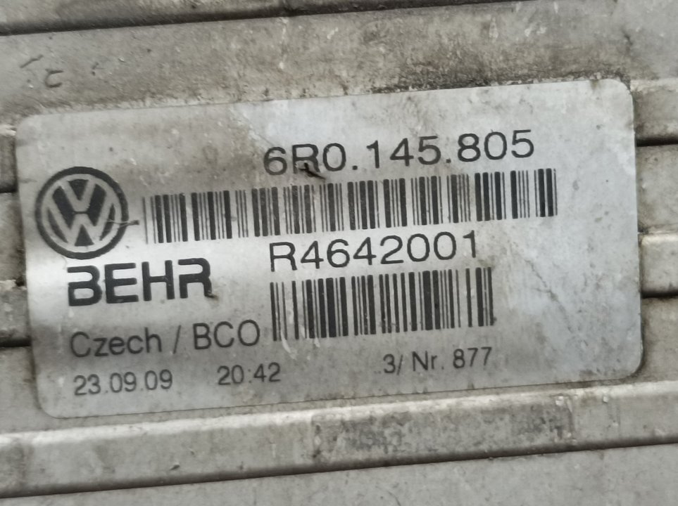 SEAT Cordoba 2 generation (1999-2009) Interkūlerio radiatorius 6R0145805, R4642001, BEHR 20147724