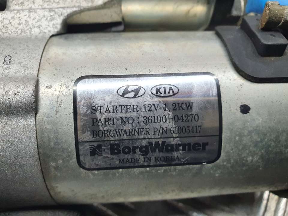 HYUNDAI i20 IB (2 generation) (2014-2020) Starter Motor 3610004270, 61005417 23625725