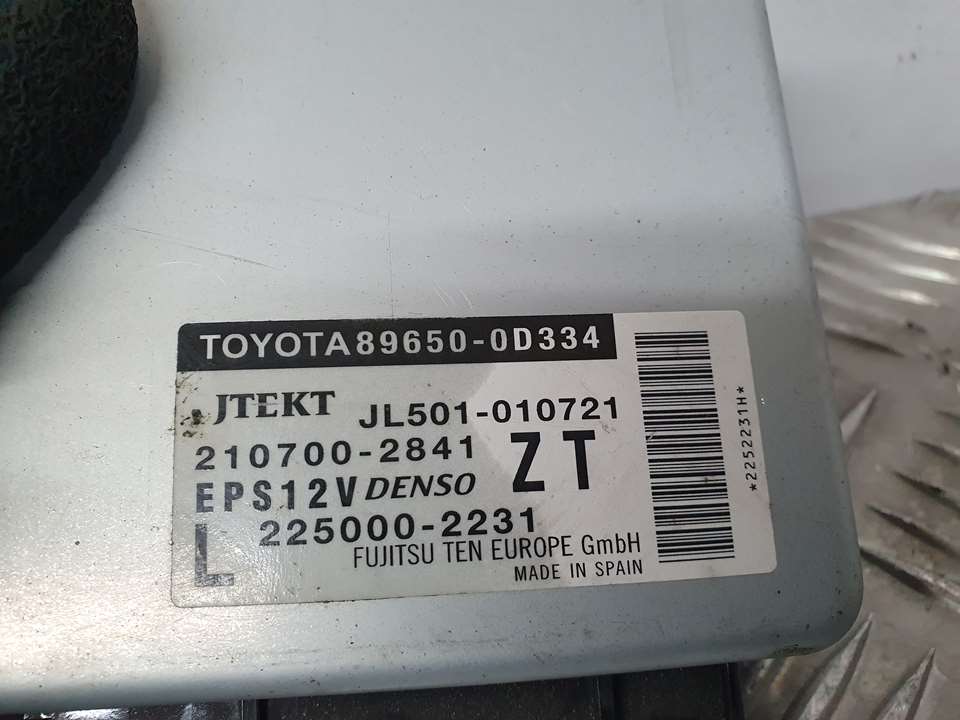 TOYOTA Yaris 3 generation (2010-2019) Andre kontrollenheter 896500D334, 2107002841 22613714