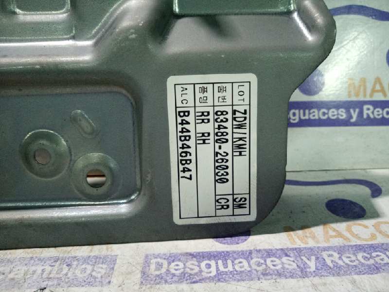Elevalunas trasero derecho 8348026030 de Hyundai Santa fe 2000-2004 - pieza usada