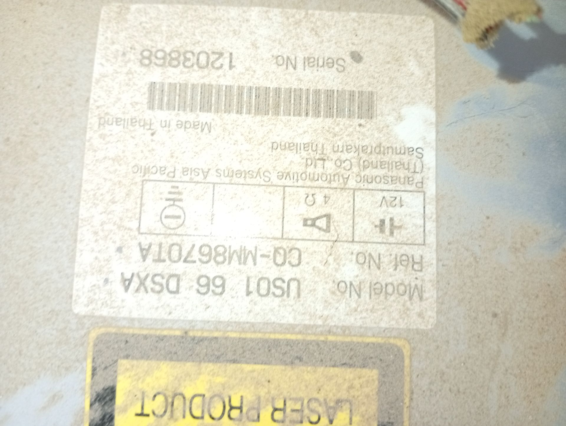 Sistema audio / radio cd US0166DSXA de Ford Ranger (et) 2006-2012 - pieza usada