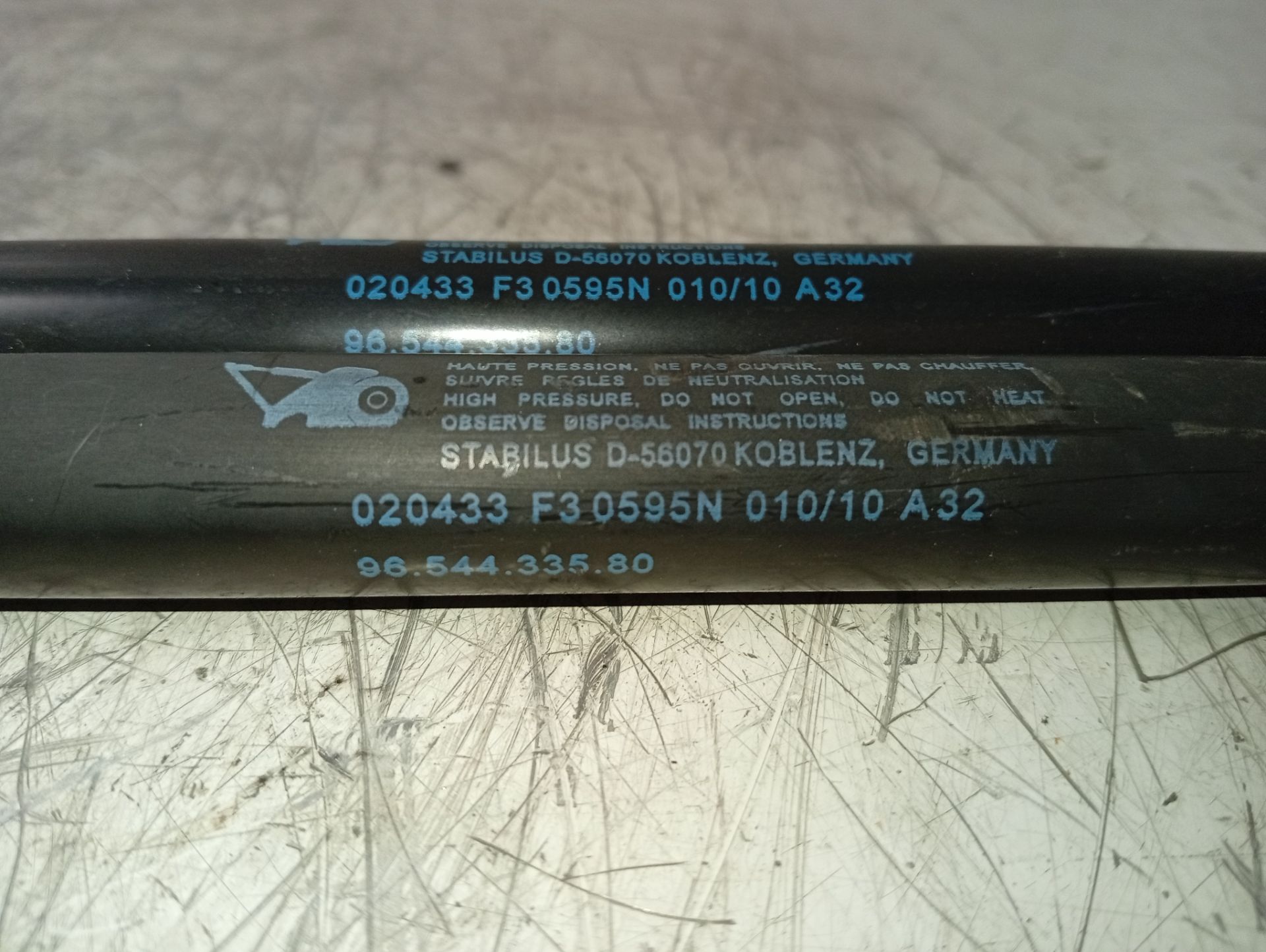 Mola de amortecedor 9654433580 de Citroen C4 2007-2011 - pieza usada
