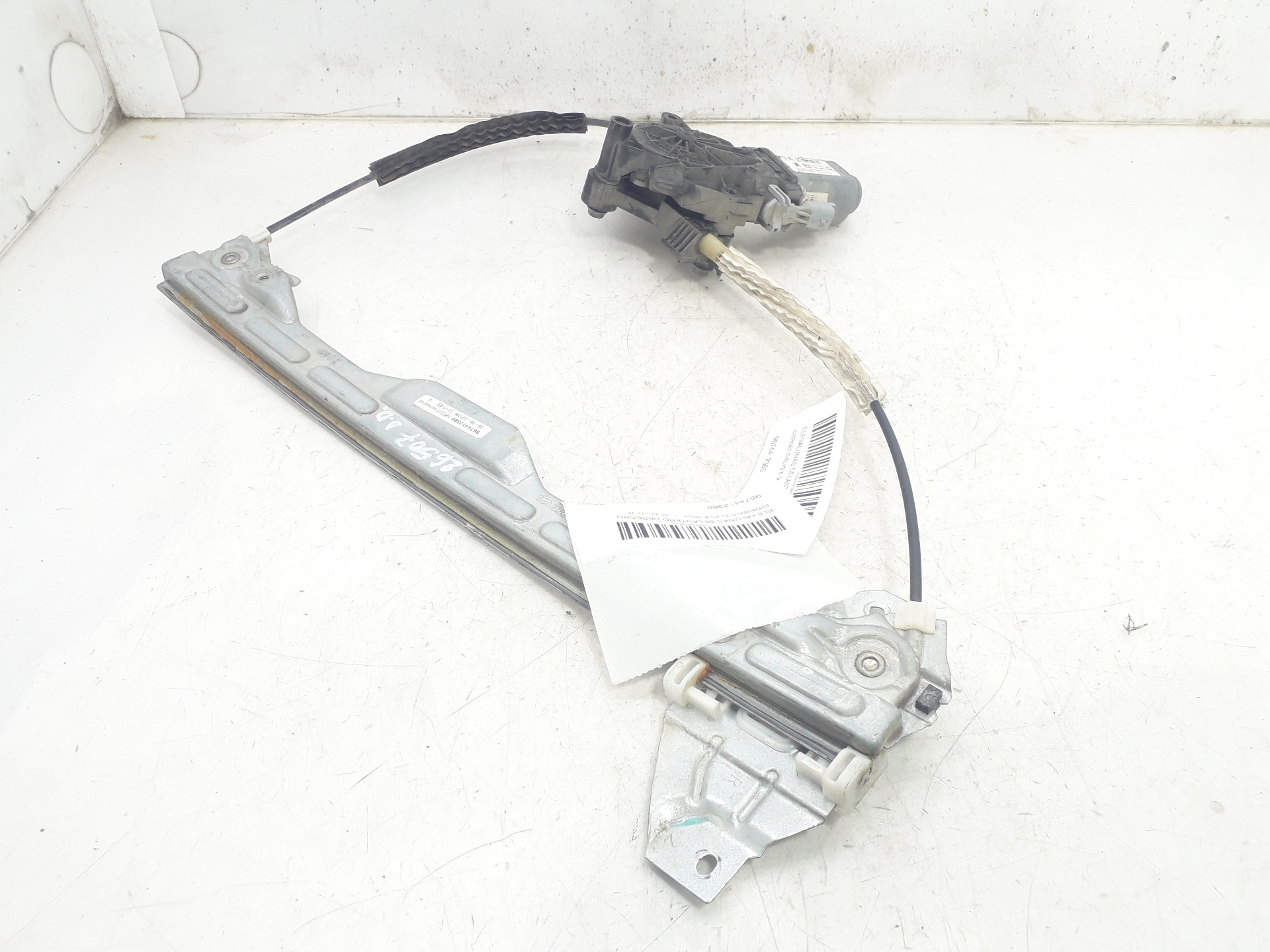 DODGE C-Elysee 2 generation (2012-2017) Front Right Door Window Regulator 9674412380 18798712