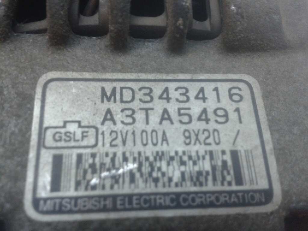 MITSUBISHI Carisma 1 generation (1995-2004) Alternator MD343416 20168287