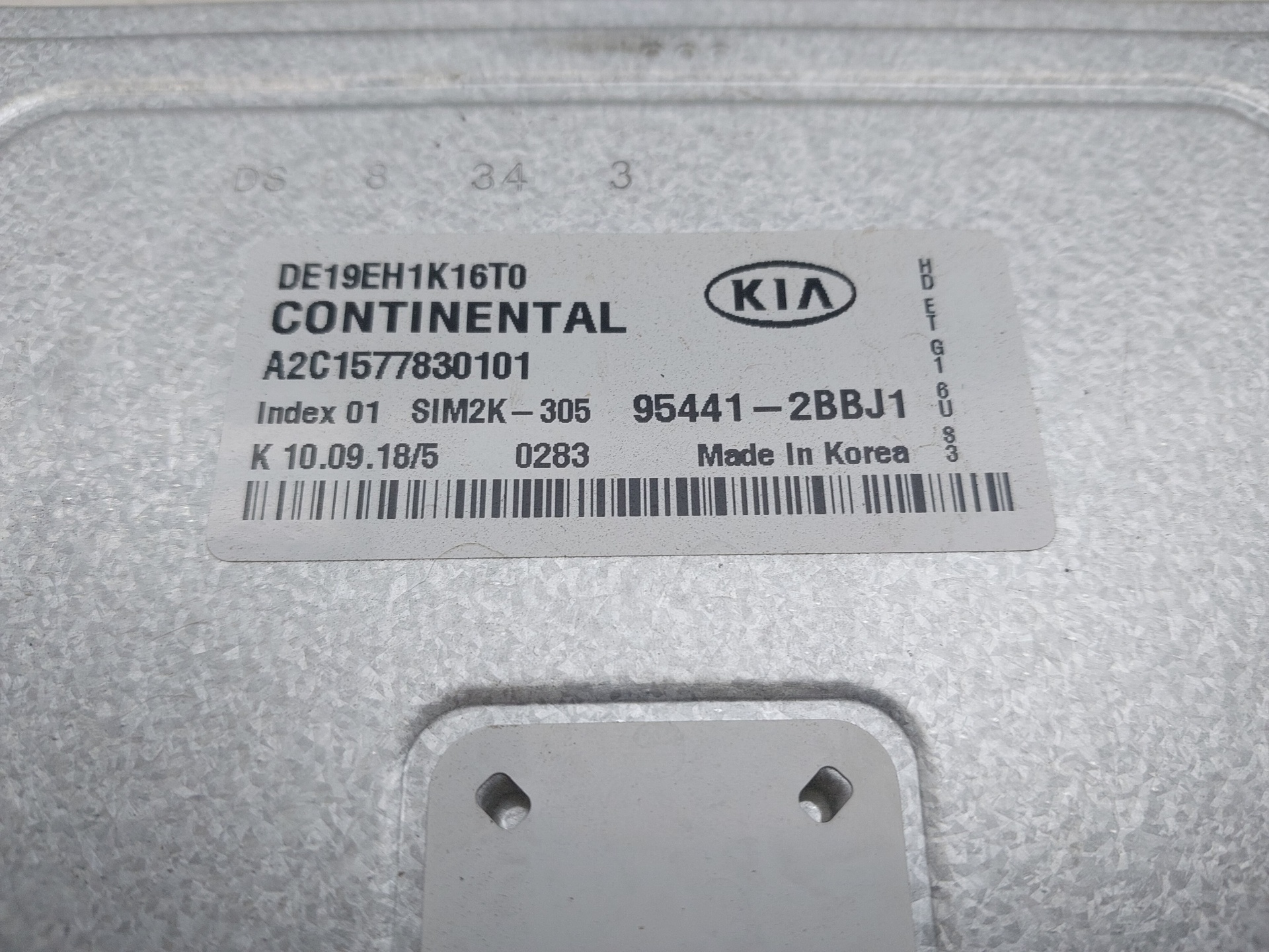 KIA Niro 1 generation  (2016-2022) Engine Control Unit ECU 954412BBJ1 25425639