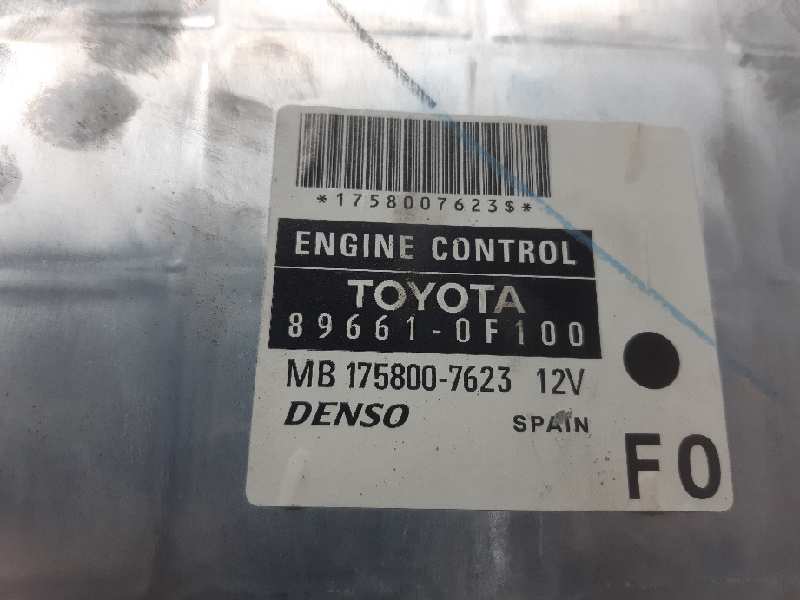 TOYOTA Corolla Verso 1 generation (2001-2009) Engine Control Unit ECU 896610F100 18550952