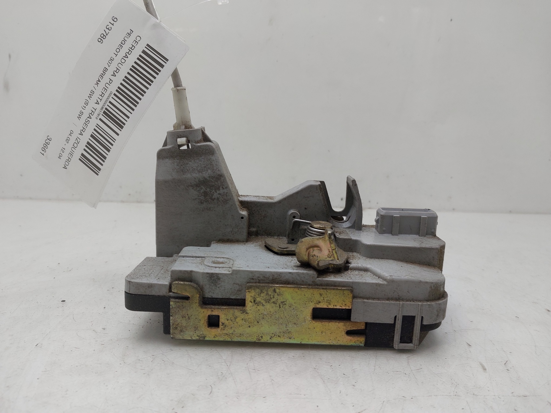 PEUGEOT 307 1 generation (2001-2008) Rear Left Door Lock 913786 23084160