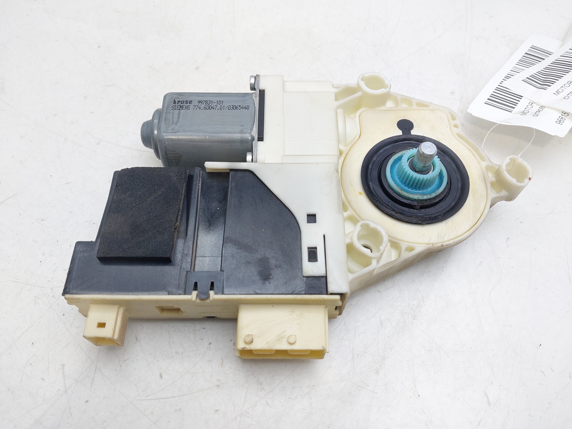 CITROËN C4 1 generation (2004-2011) Front Right Door Window Control Motor 9681574880 24534938