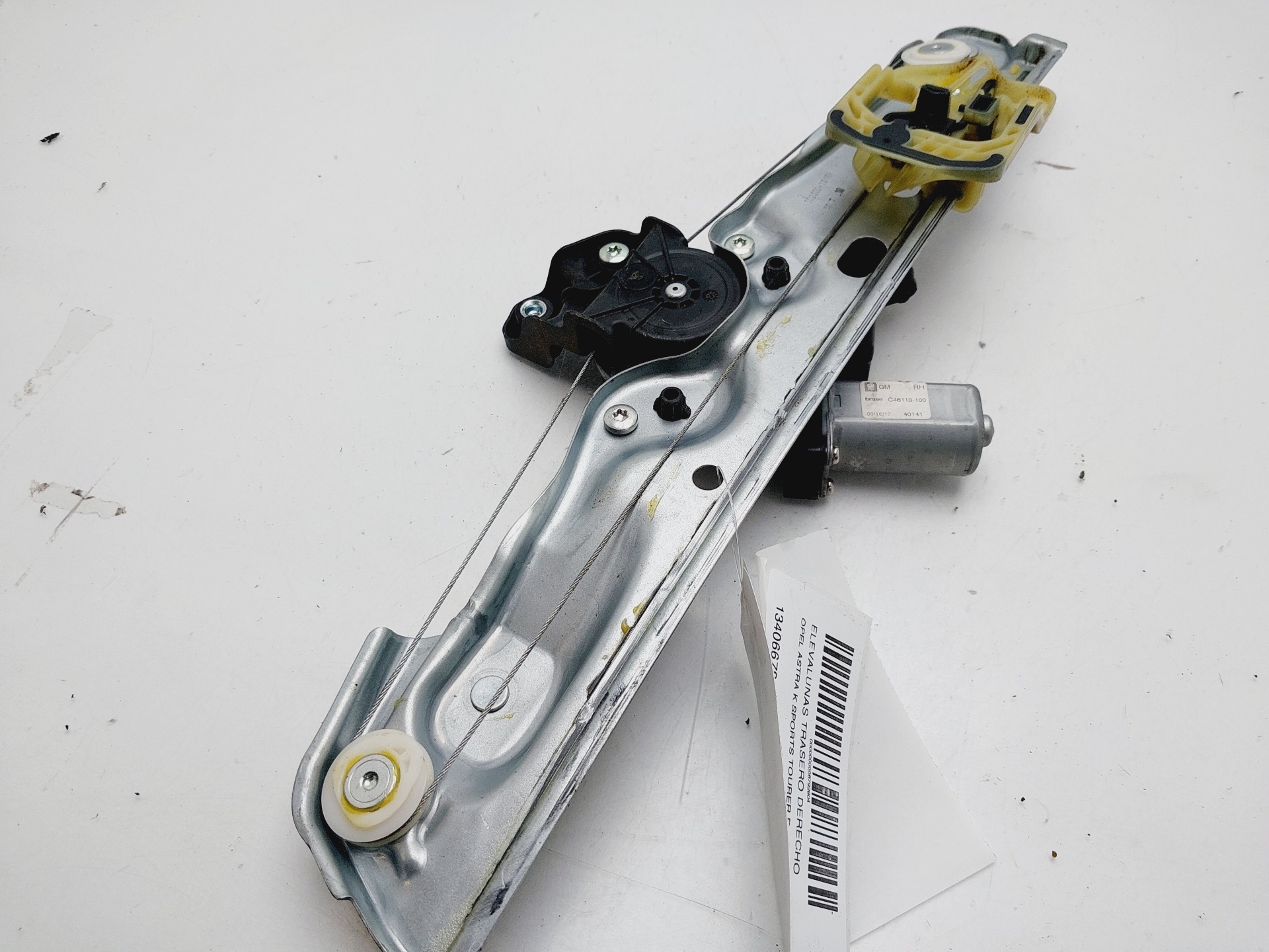 OPEL Astra K (2015-2021) Rear Right Door Window Regulator 13406678 25425677