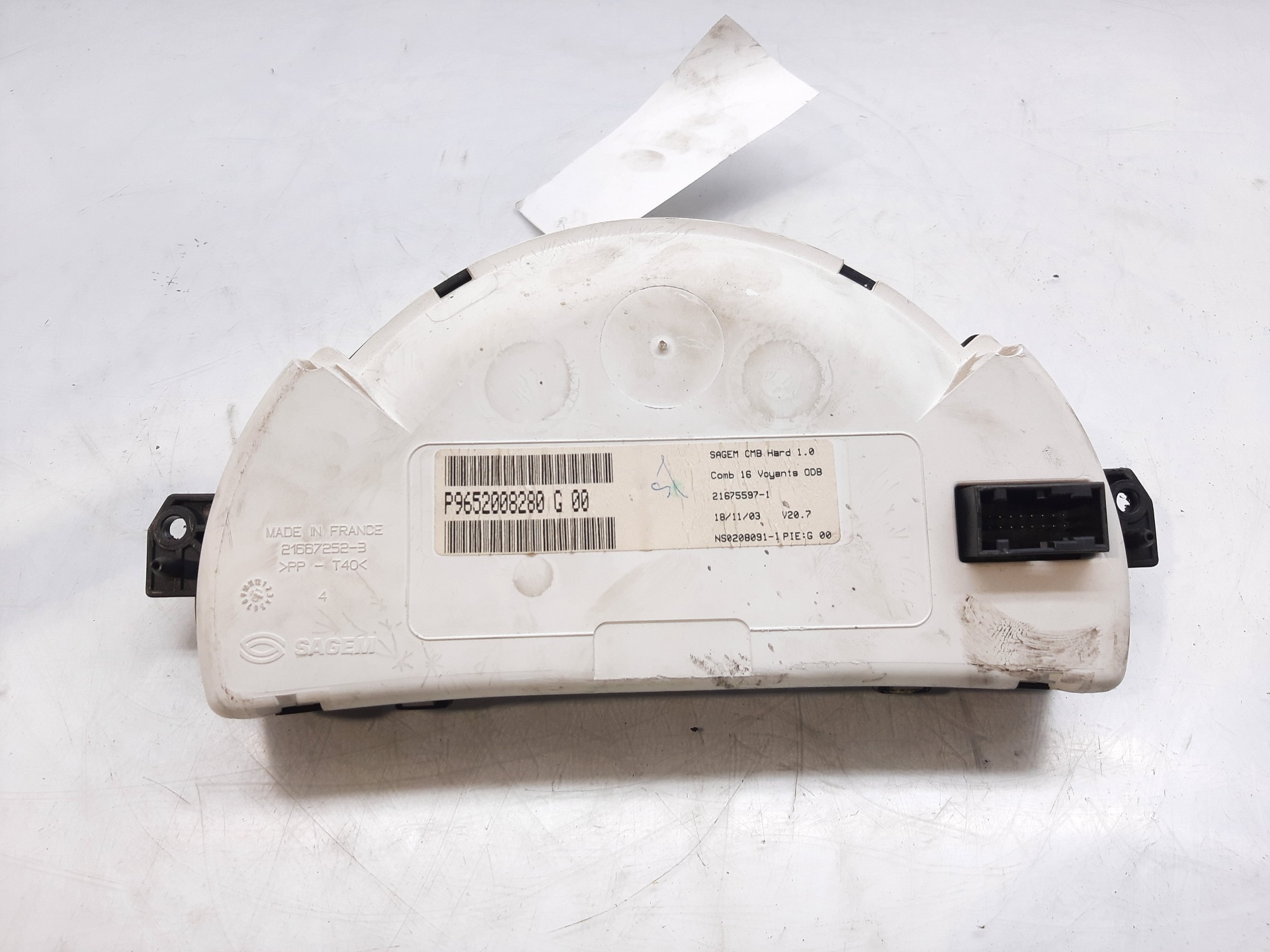 CITROËN C3 1 generation (2002-2010) Compteur de vitesse 9652008280 18776566