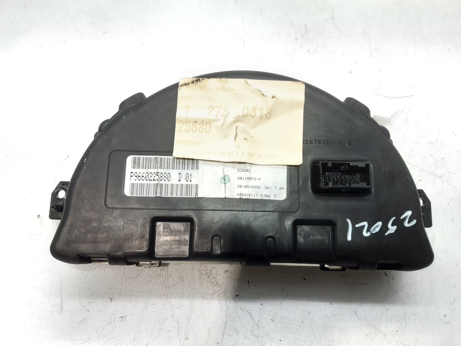 CITROËN C3 1 generation (2002-2010) Vitezometru 9660225880 18725984