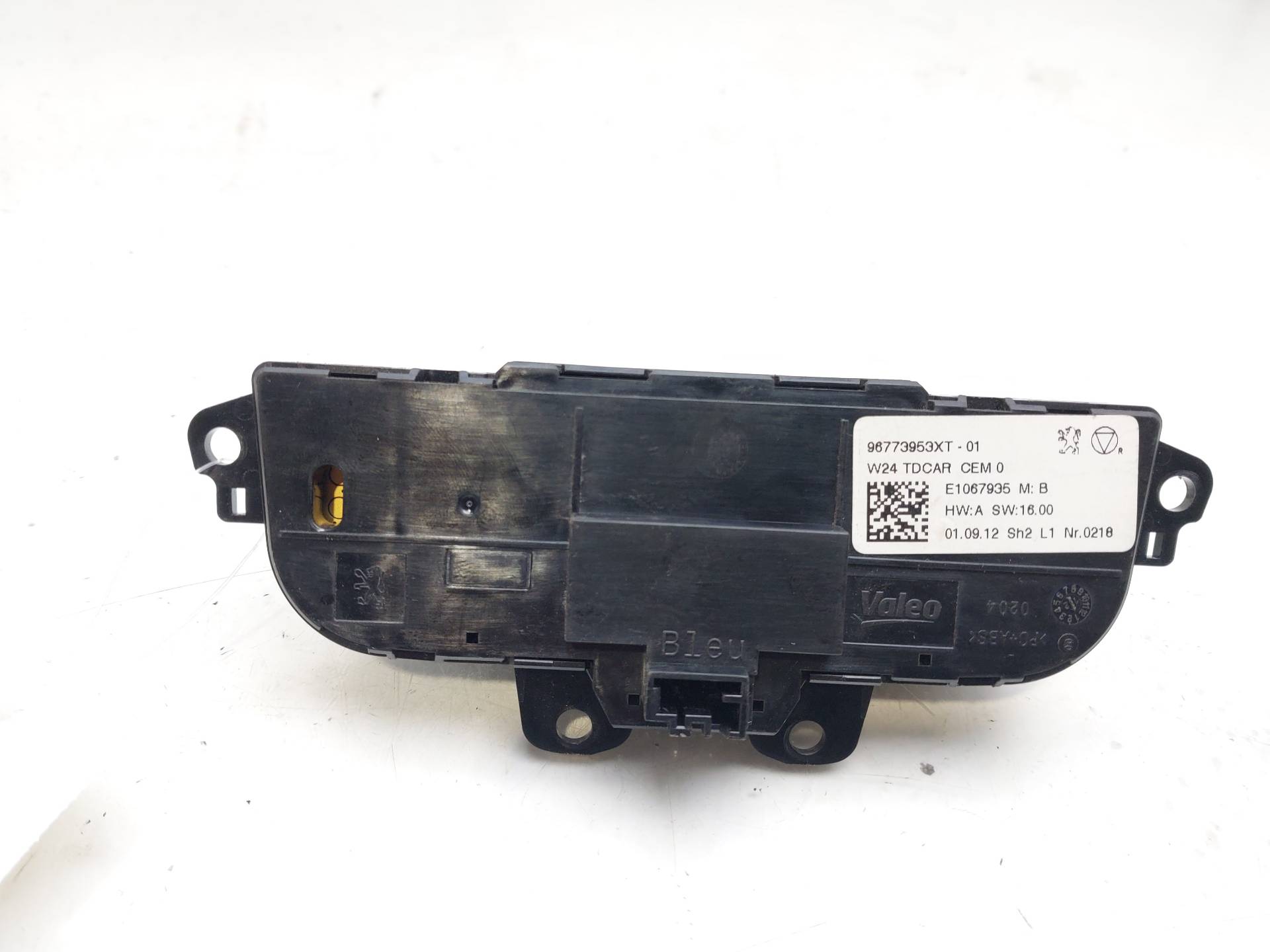 PEUGEOT 508 1 generation (2010-2020) Climate  Control Unit 96773953XT 23251067