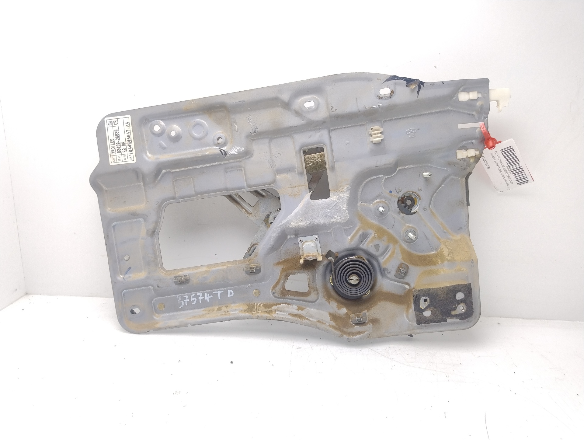 Elevalunas trasero derecho D4EA 8348026030 de Hyundai Santa fé i (sm) 2001-2006 - pieza usada