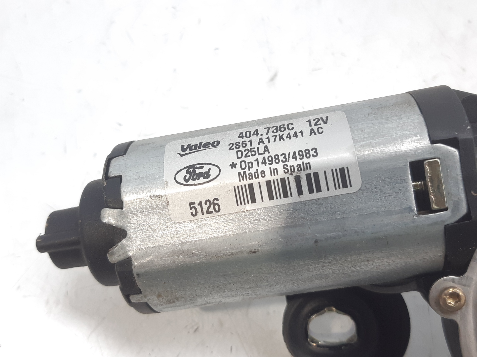 FORD Fiesta 5 generation (2001-2010) Moteur d'essuie-glace de hayon 2S61A17K441 22446057