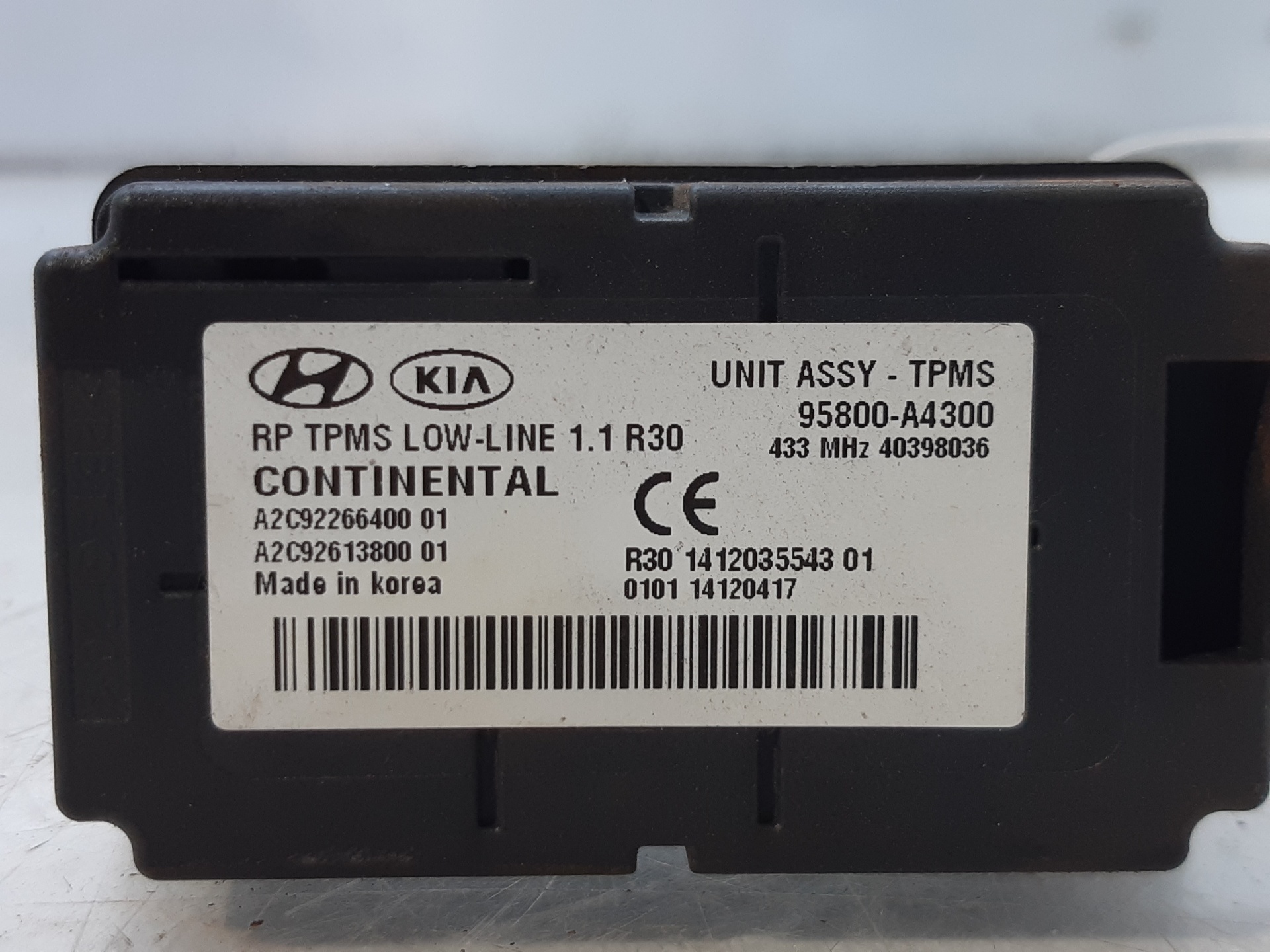 KIA Carens 3 generation (RP) (2013-2019) Other Control Units 95800A4300 18725158