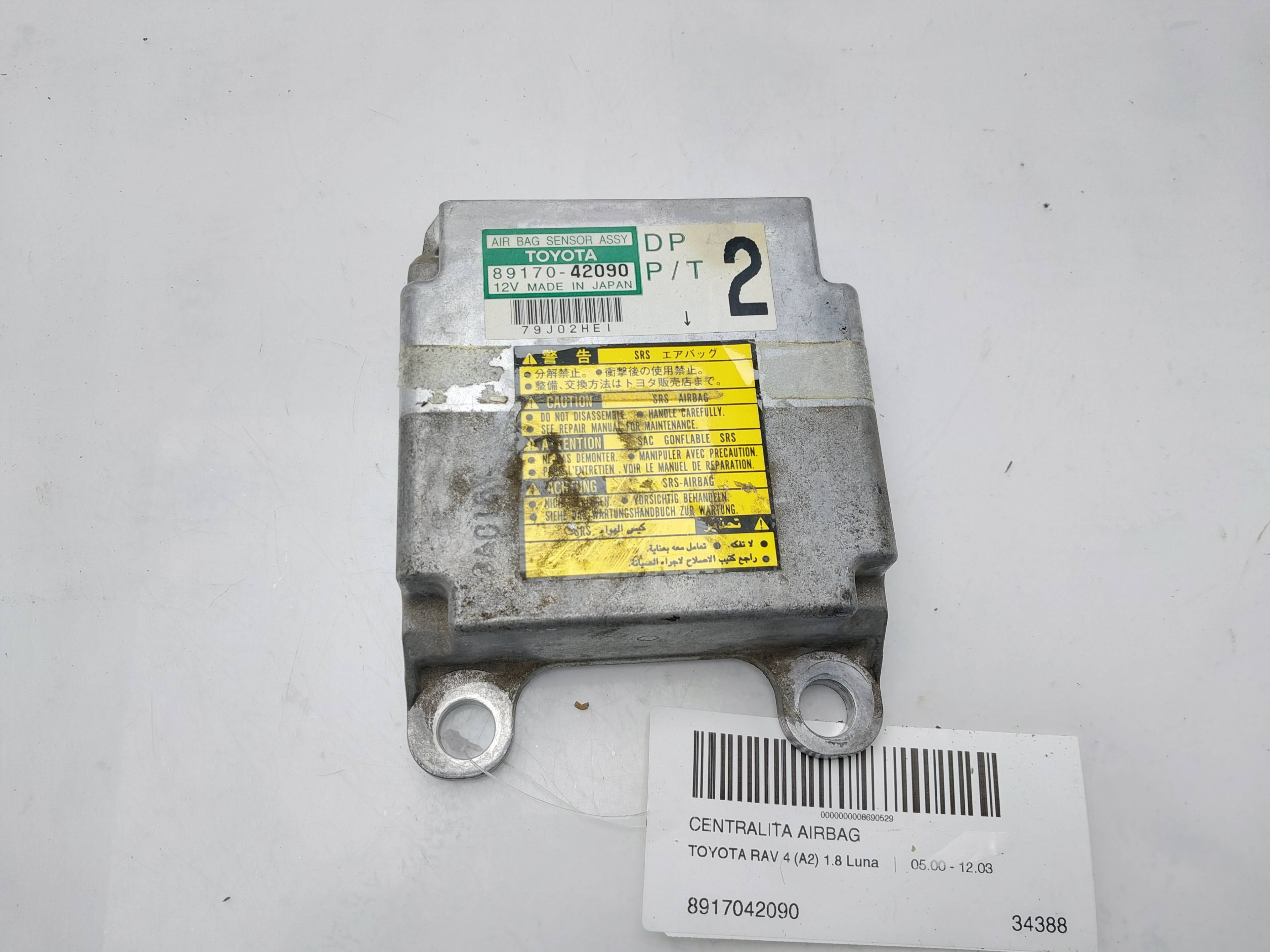 VOLVO RAV4 2 generation (XA20) (2000-2006) SRS Control Unit 8917042090 25008846