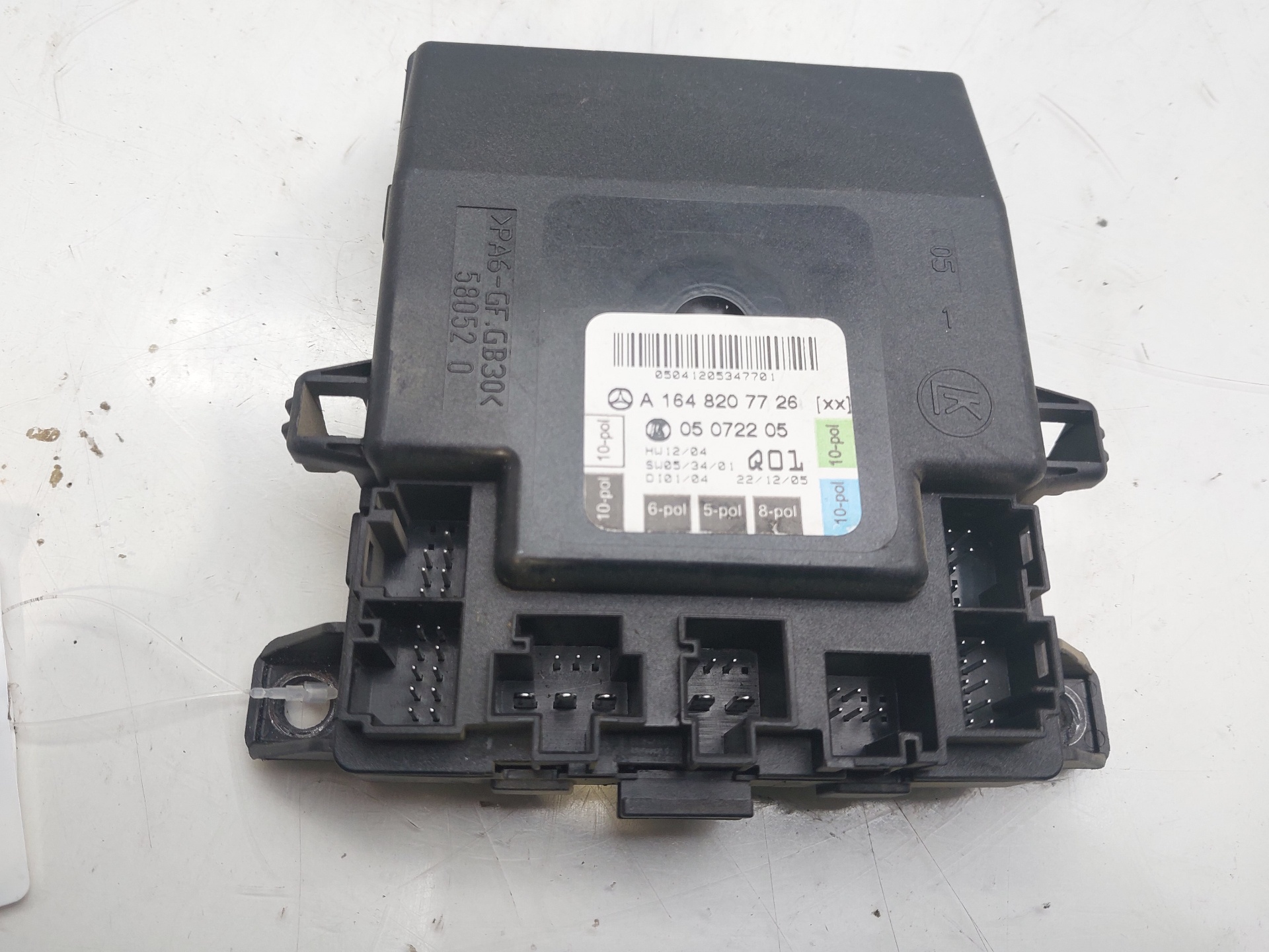 MERCEDES-BENZ M-Class W164 (2005-2011) Other Control Units A1648207726 22917187