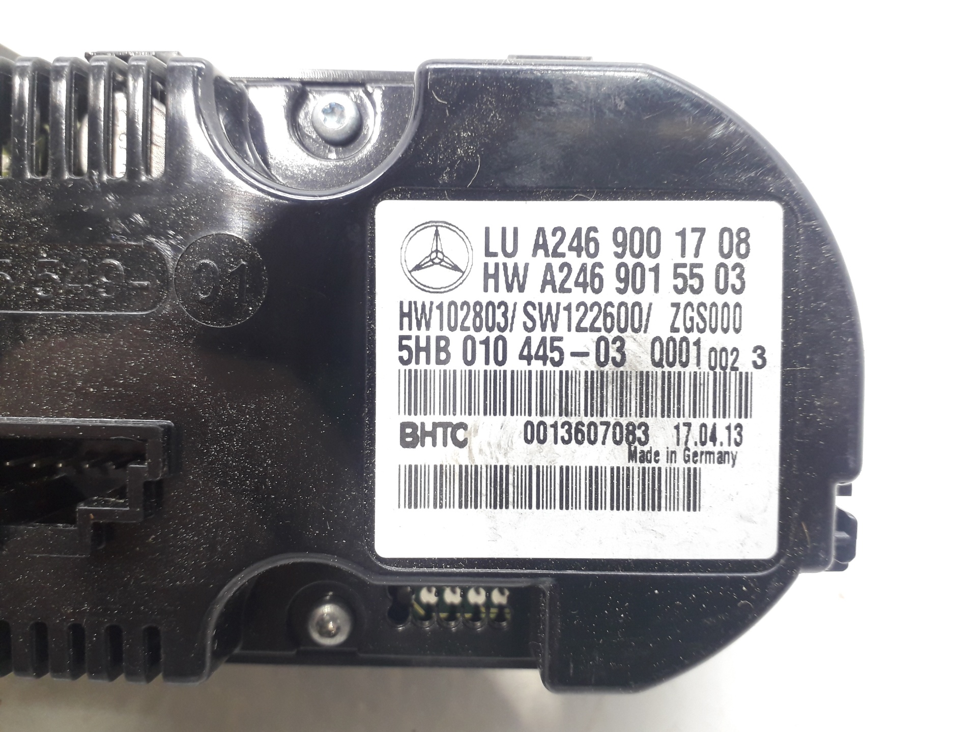 MERCEDES-BENZ A-Class W176 (2012-2018) Unité de climatisation A2469001708 18794477