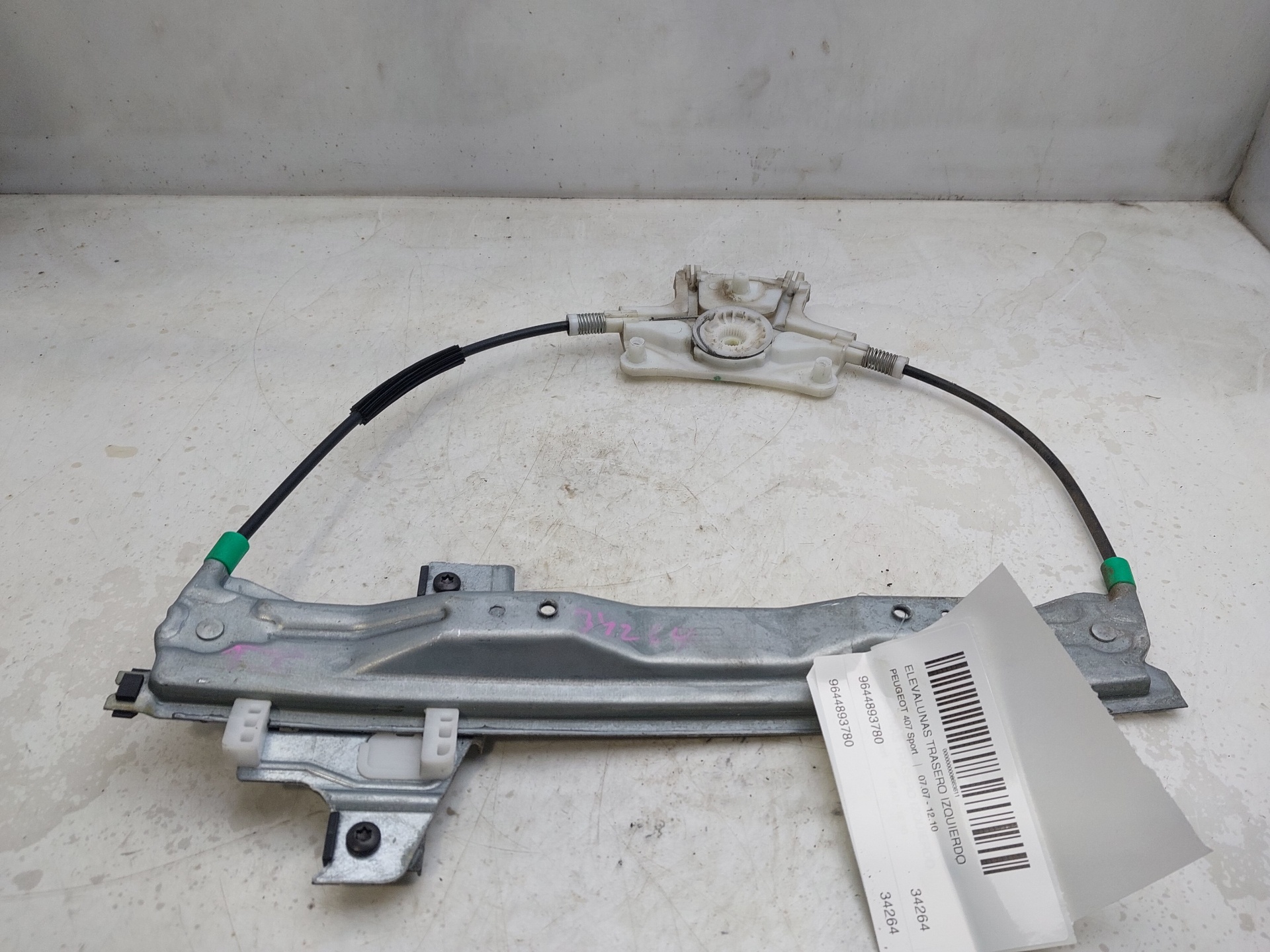 TOYOTA 407 1 generation (2004-2010) Rear left door window lifter 9644893780 24285580