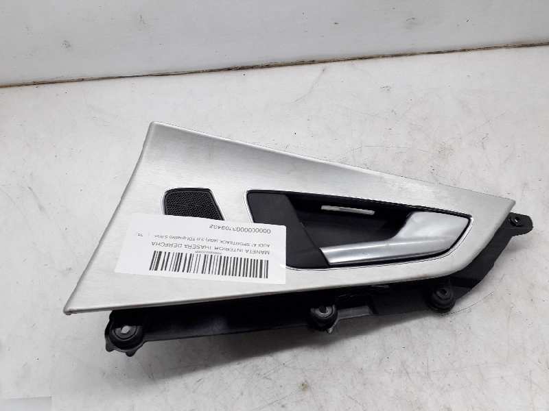 AUDI A7 C7/4G (2010-2020) Right Rear Internal Opening Handle 4G8839020 20179787