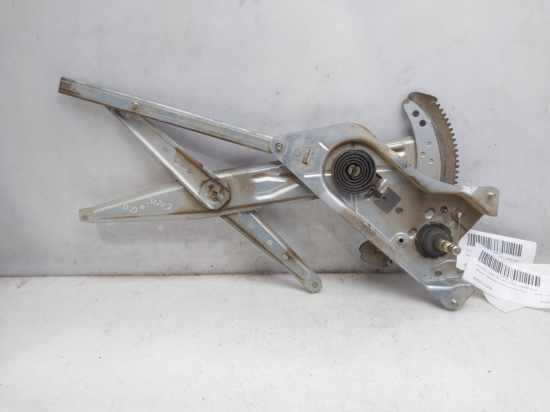 RENAULT Kangoo 1 generation (1998-2009) Front Right Door Window Regulator 8200157006 22704987