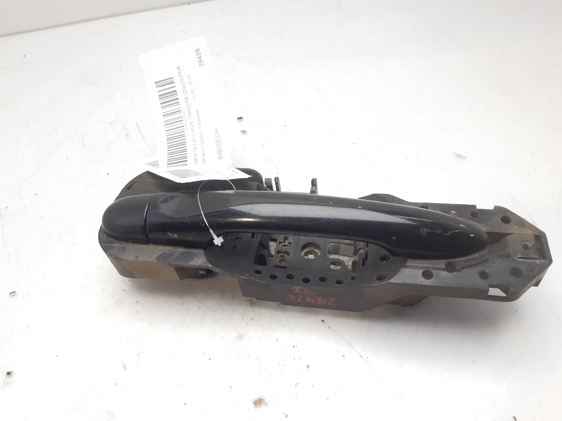 RENAULT Scenic 3 generation (2009-2015) Aizmugurējo kreiso durvju ārējais rokturis 806070032R 22465890