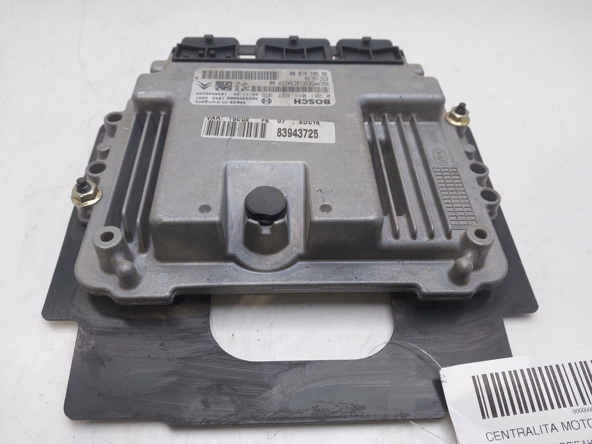 SKODA 307 1 generation (2001-2008) Engine Control Unit ECU 9656161880 21806178