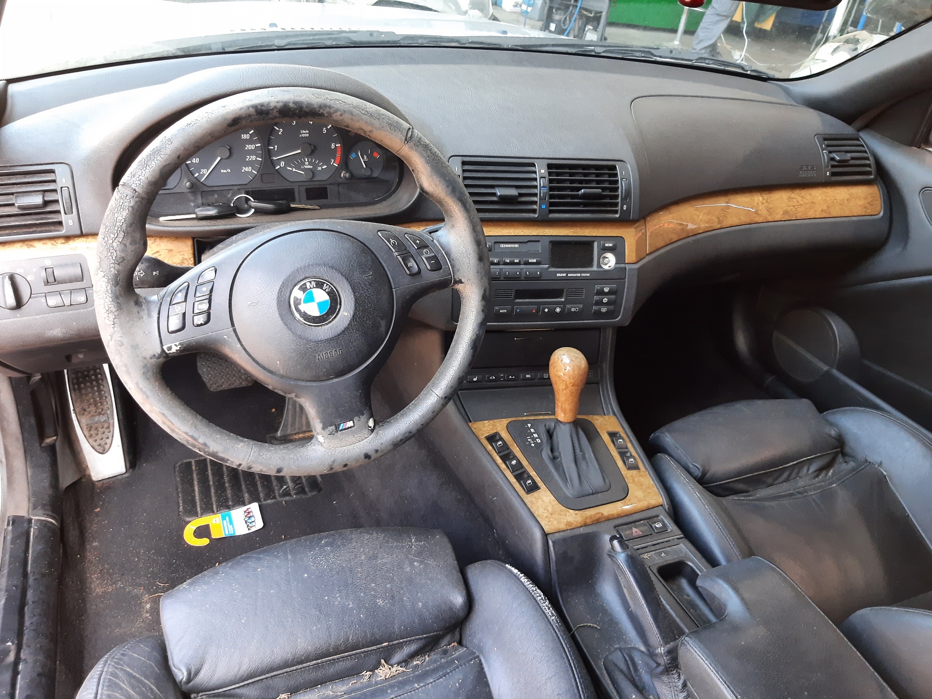BMW 3 Series E46 (1997-2006) Priekinių kairių durų stiklo pakelėjas 51338229105 25017916