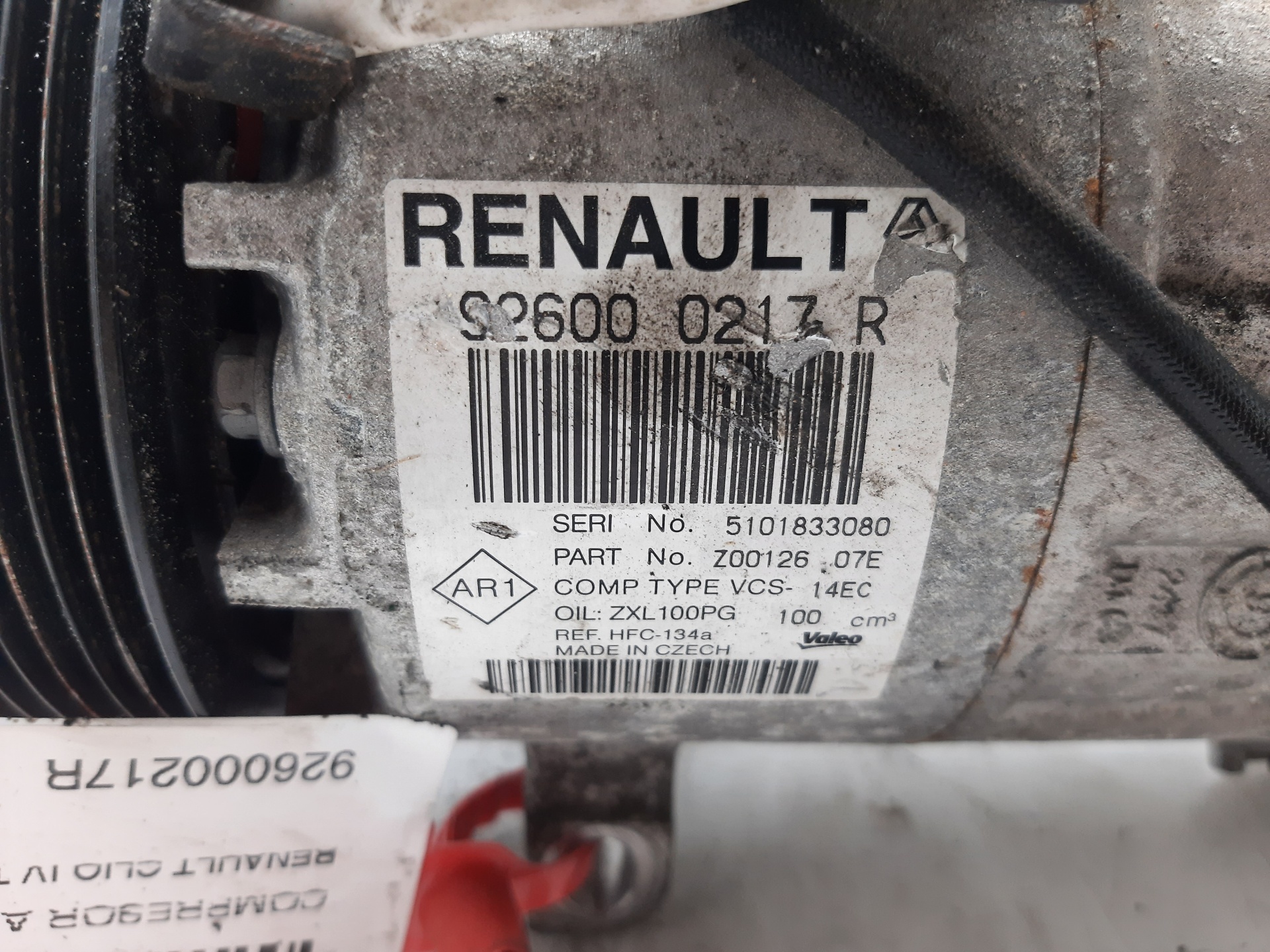 RENAULT Captur 1 generation (2013-2019) Aircondition pumpe 926000217R, 22.272KMS, 5PUERTAS 23901068