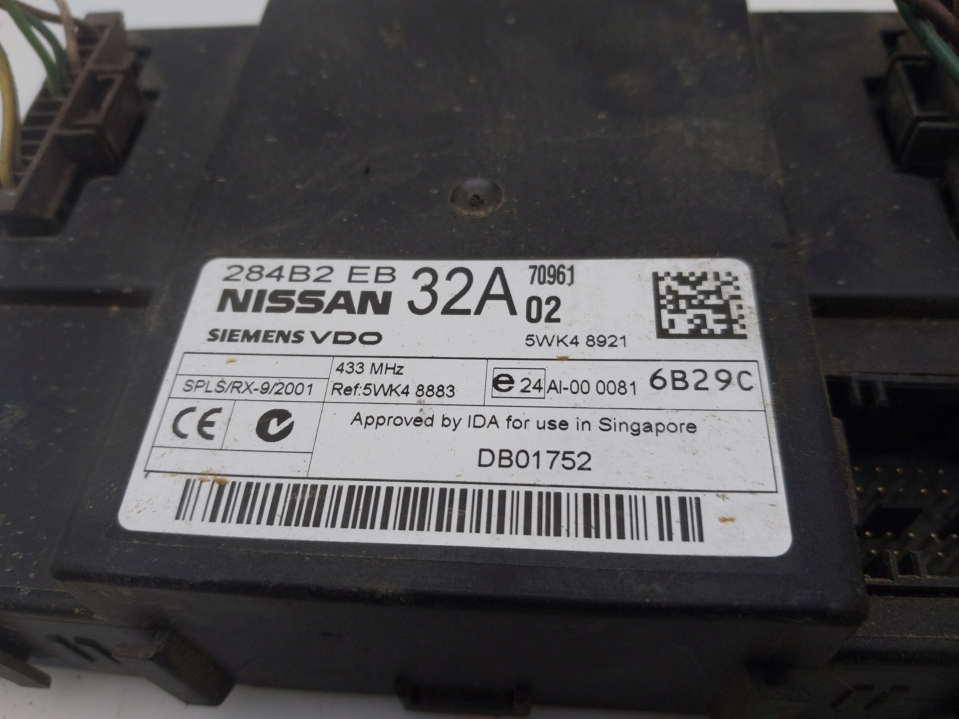 NISSAN NP300 1 generation (2008-2015) Muut ohjausyksiköt 284B2EB32A 24820311