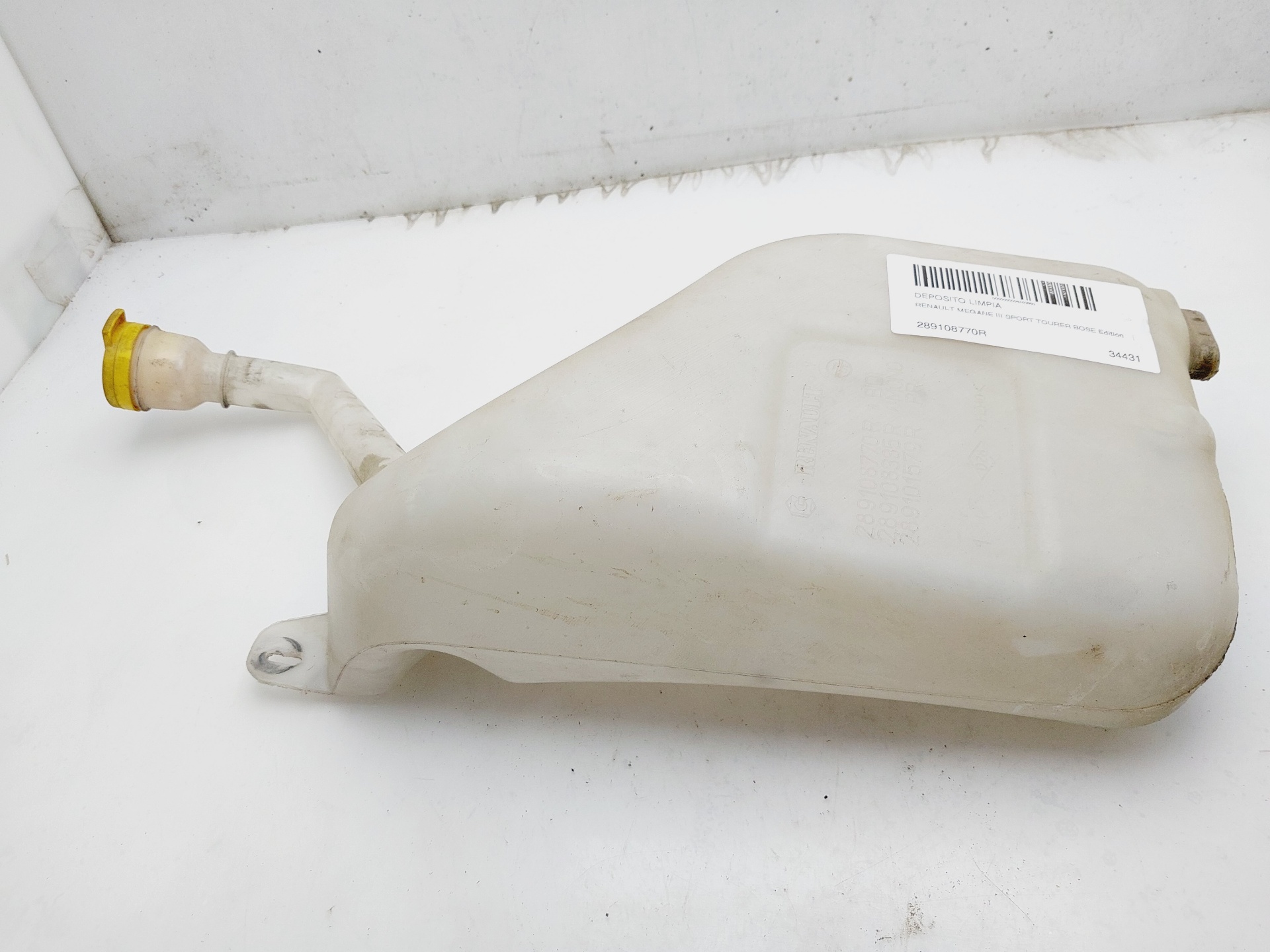 RENAULT Megane 3 generation (2008-2020) Window Washer Tank 289108770R 25123861