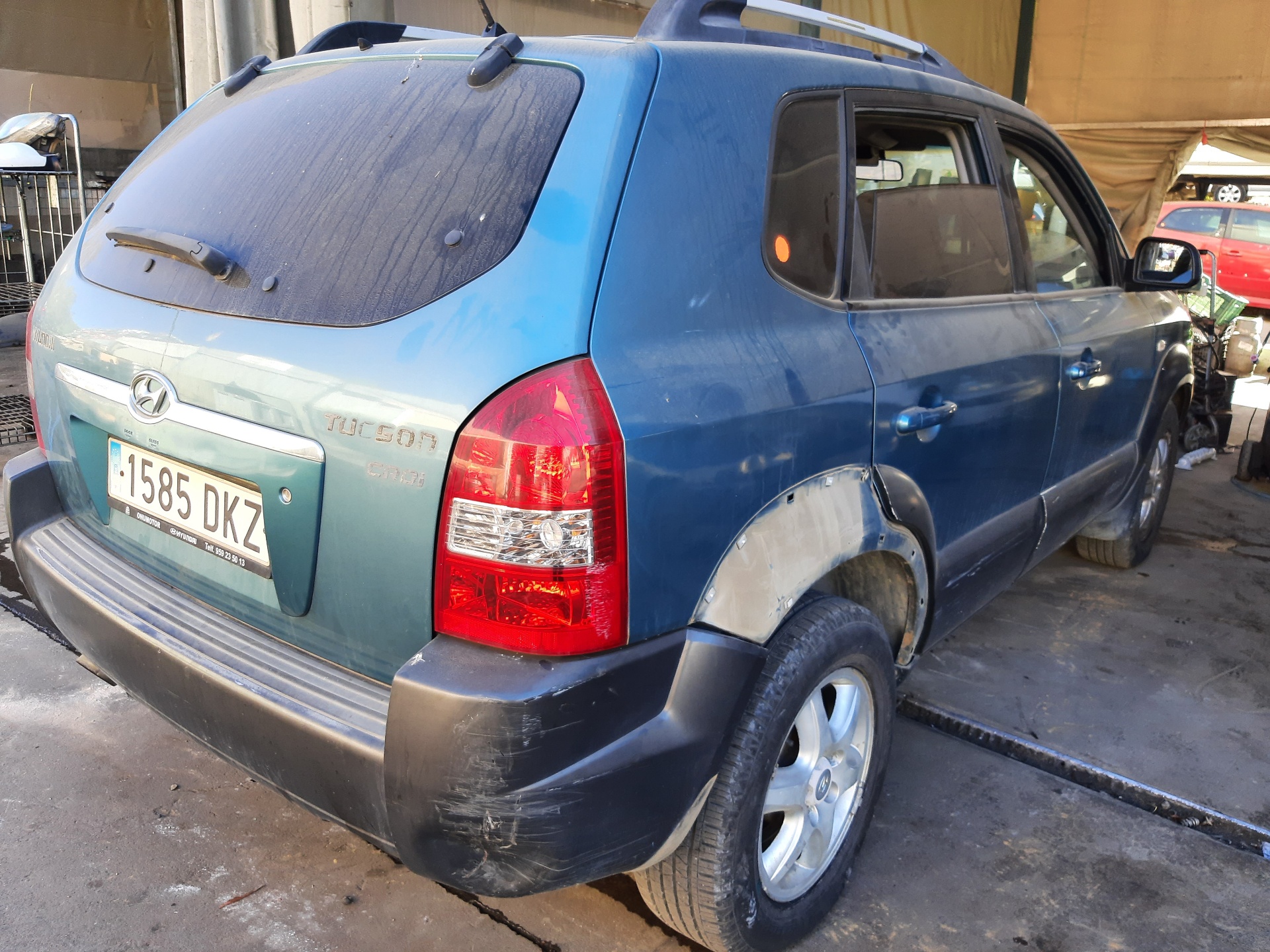 HYUNDAI Tucson 1 generation (2004-2010) Galinių dešinių durų stiklo pakelėjas 834802E010 22445851