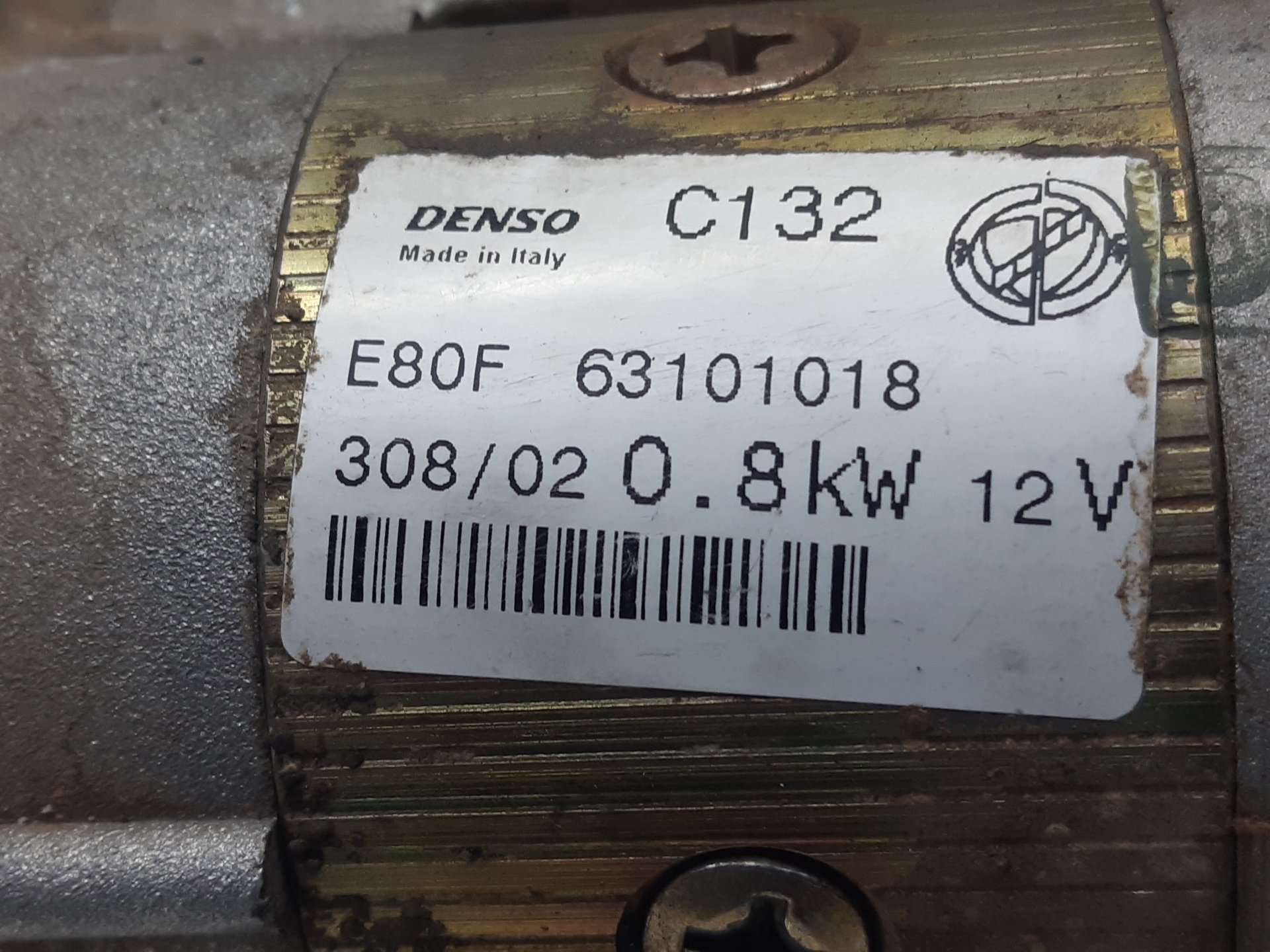 FIAT Punto 3 generation (2005-2020) Starter Motor 63101018 18758328